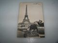 Стара пощенска картичка изглед от Париж, 1912г. Айфеловата кула., снимка 1