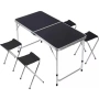 Сгъваема къмпинг маса с 4 стола, снимка 1
