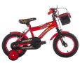 Червен велосипед с кошница 12'' (инча) - BMX, снимка 1 - Велосипеди - 45841569