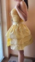 Официална пастелно жълта рокля, снимка 5