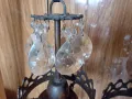 Антикварен комплект медни лампиони " корона", снимка 5
