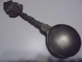 № 8486 СТАРА КАЛАЕНА ЛЪЖИЦА С РЕЛЕФНА ГЛАВА НА ЕЛЕН – ZINN , снимка 5