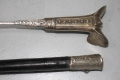 Стар османски балкански сребърен ятаган. Сребърна дръжка., снимка 11