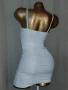 XS Дантелена ,бяла, къса рокля , снимка 2