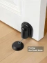 Нов Магнитен стопер за врата черен подов монтаж с лепенка и винтове, снимка 7