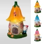 6536 Соларна градинска декорация лампа Къщичка Welcome, 20 cm, снимка 1
