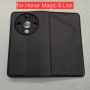 Honor Magic 8 Lite калъф страничен с прегради и закопчаване черен , снимка 2