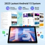 Нов RUSHAR 10-инчов Android 14 таблет с клавиатура - 36GB RAM + 128GB ROM (1TB TF), Octa-Core | WiFi, снимка 3