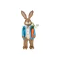 Великденско зайче Mercado Trade, Със синьо яке, Морков и кошница, 80 см, снимка 2
