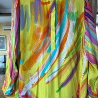 Пъстра лятна рокля тип риза, снимка 2 - Рокли - 45294627