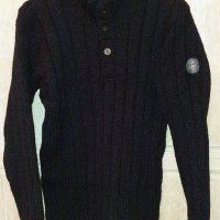 Два мъжки пуловера - Massimo Dutti сив и норвежки черен, снимка 5 - Пуловери - 44944325
