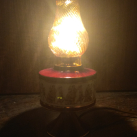 Порцеланова, ръчно изработена лампа от Италия, Флоренция. , снимка 3 - Настолни лампи - 45062015