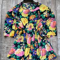 Нова разкошна цветна туники лятна блуза флорален десен , снимка 2 - Туники - 45130554
