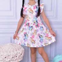 НОВИ Детски летни рокли с Блуи и Бинго, снимка 3 - Детски рокли и поли - 45687970