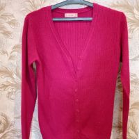 мека жилетка, бордо , снимка 1 - Блузи с дълъг ръкав и пуловери - 45538373