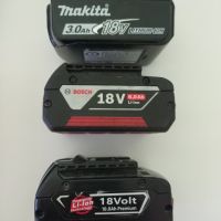 Батерии BOSCH 18 V 6 A и MAKITA 18 волта 3 A-за ремонт, снимка 2 - Винтоверти - 45455720