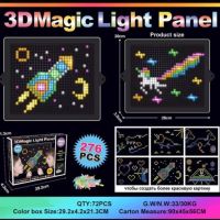 Креативен детски 3D светещ пъзел, 180 части, снимка 4 - Образователни игри - 45350317