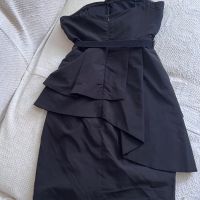 Черна рокля без презрамки, снимка 4 - Рокли - 45683952