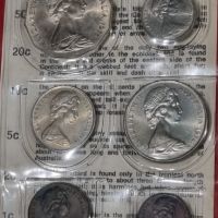 Комплект от 6 монети Австралия 1974 UNC монетен двор  , снимка 1 - Нумизматика и бонистика - 45687222