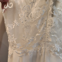 Булчинска, сватбена рокля XS-S, снимка 5 - Сватбени рокли - 45040346