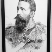 Висококачествен Портрет на Княз Александър Батенберг в Рамка, снимка 1 - Други ценни предмети - 45025620