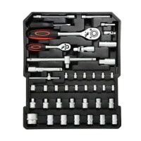 Немски куфар с инструменти 499 части STAHLMAYER - тресчотка, ключове, отвертки, снимка 3 - Куфари с инструменти - 44974488