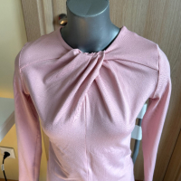 Дамска розова блуза с дълъг ръкав, снимка 5 - Блузи с дълъг ръкав и пуловери - 45057478