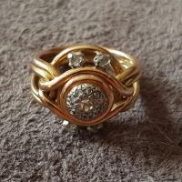 ЗЛАТЕН 18 КАРАТА БРИЛЯНТИ диаманти елегантен пръстен злато, снимка 7 - Пръстени - 45602502