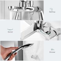 Смесител за вана с душ слушалка Модерен едноръкохватков, 3 режима, 1,5 м маркуч за душ, снимка 7 - Смесители - 45636040
