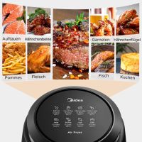 Фритюрник с горещ въздух Midea Air fryer ЕЪР ФРАЙЪР 3,5л , 1500W, снимка 6 - Фритюрници - 45777403