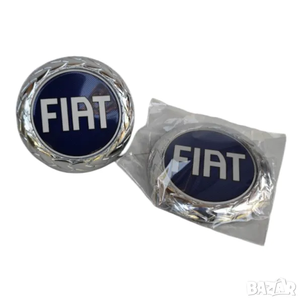 95мм Емблема за FIAT ФИАТ Пунто Панда Албеа Дукато Добло Крома - СИНЯ, снимка 1