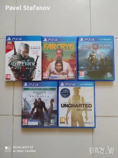 PS4 игри: The Witcher 3 Wild Hunt/ FarCry 6/ God of War/ Assassin's Creed Valhalla/Uncharted, снимка 1