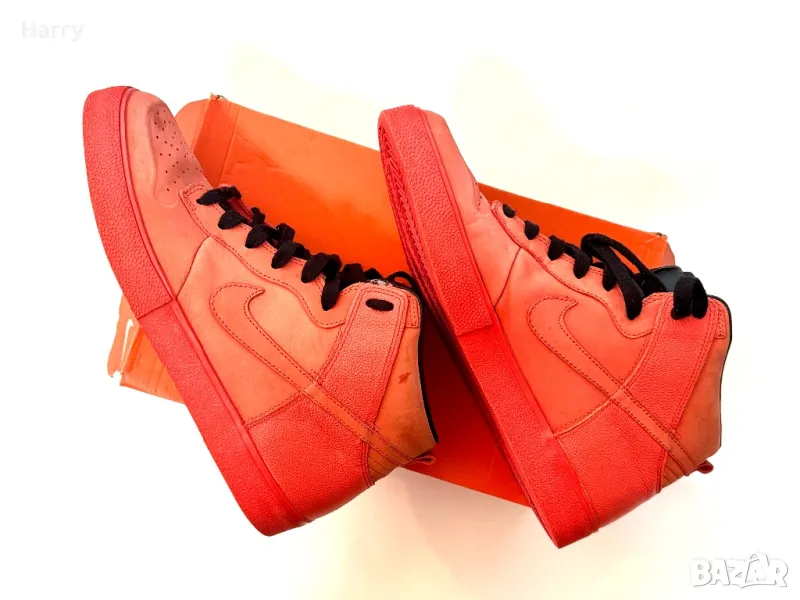 Мъжки кожени маратонки - Nike Dunk High AC VT – Max Orange, снимка 1