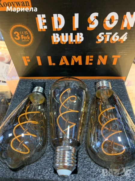 LED крушка с нажежаема жичка / Ретро крушка /Античен стил , снимка 1