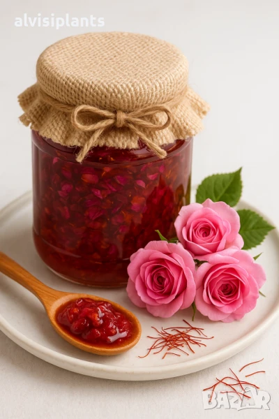Сладко от маслодайна роза с шафран 2025, снимка 1