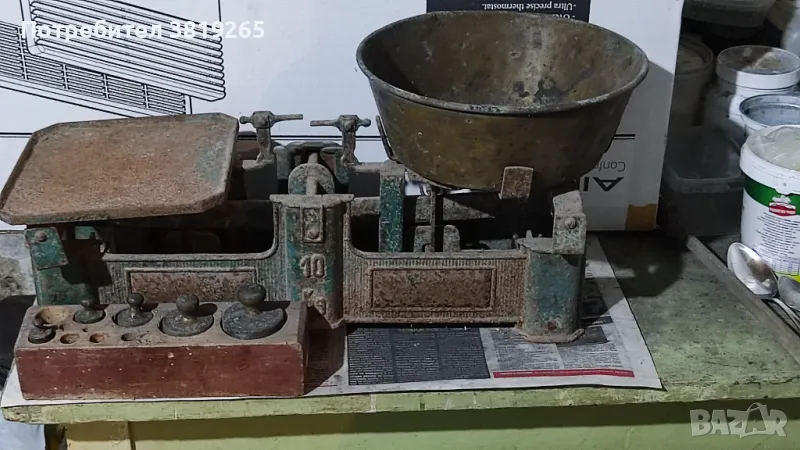 Стар пазарски кантар, снимка 1