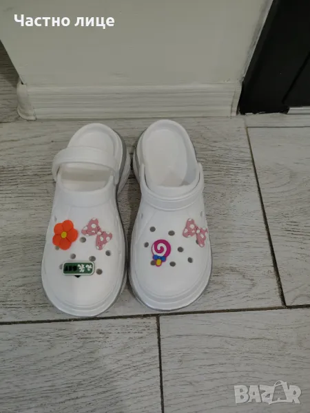 Продавам бели леки чехли размер 37, снимка 1