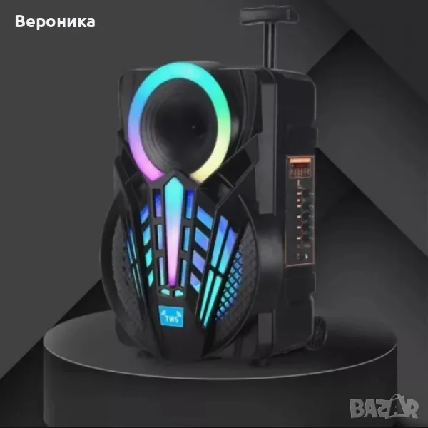 Караоке тонколона с Bluetooth NDR-P08 8 инча'' и микрофон, снимка 1