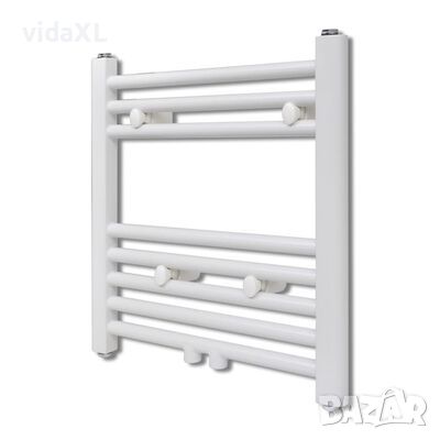 vidaXL Лира за баня, централно отопление, прав дизайн, 480 x 480 мм（SKU:140840, снимка 1