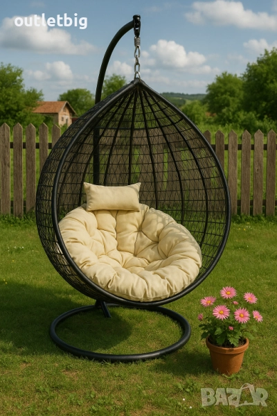 Градинска висяща люлка тип гнездо,яйце–Промоция!, снимка 1