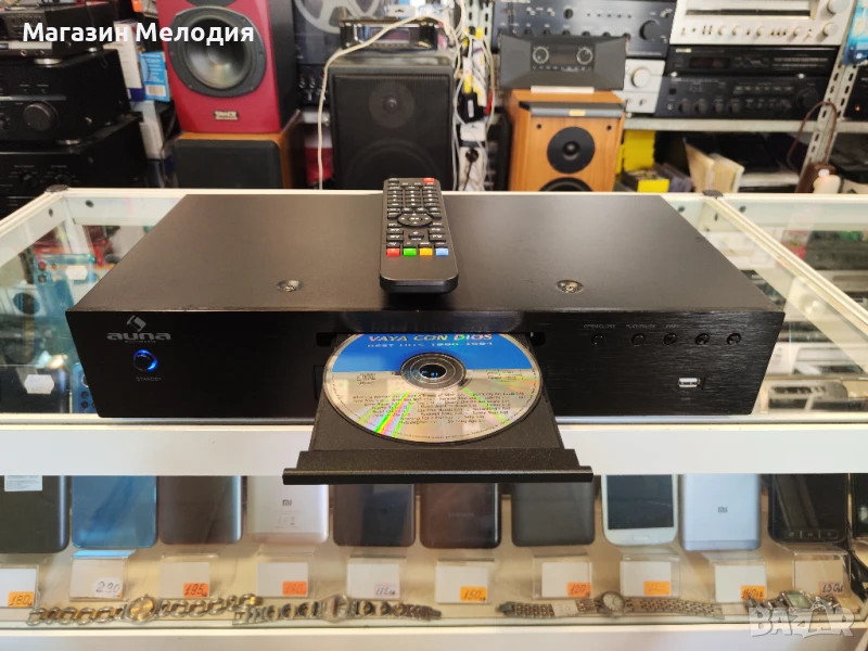 Ресийвър + cd player AUNA 10005063 AV2-CD509 HiFi CD Player, снимка 1