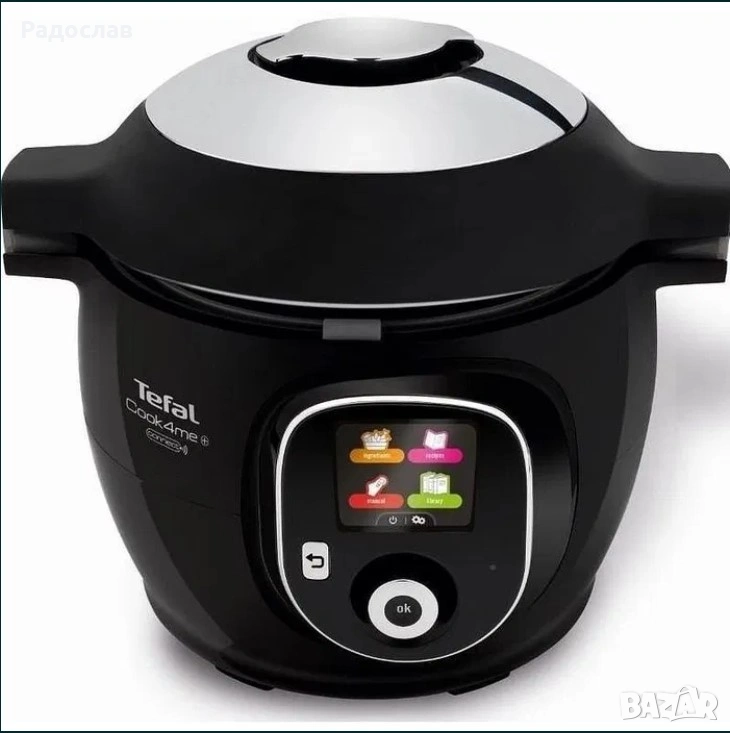 Мултикукър Tefal CY855830 EPC Cook4me +Connect и Запичащ капак Crispy, снимка 1