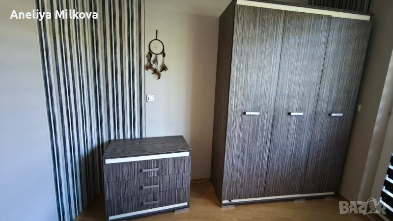 Трикрилен гардероб + скрин, като НОВИ, снимка 1