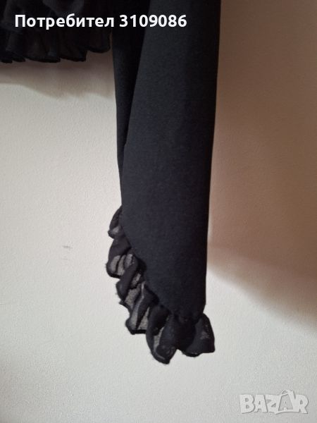 черно болеро, сако S, M с дантелени декорации, снимка 1