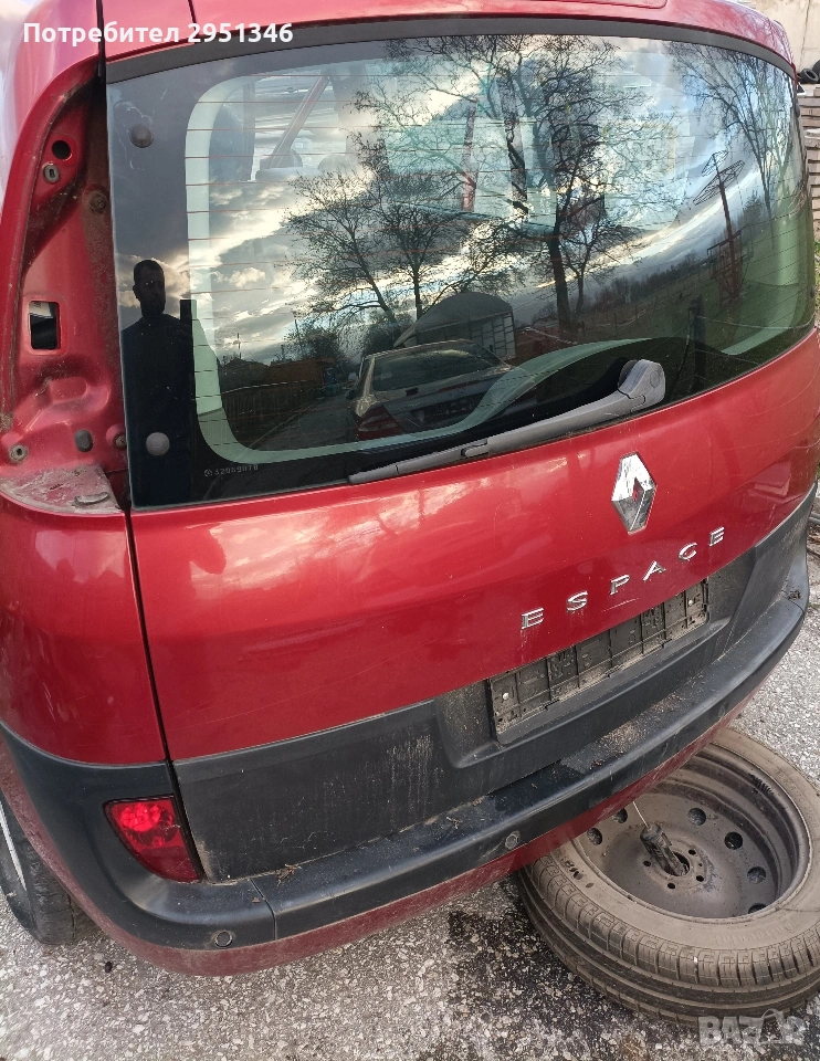 заден капак багажник Рено Еспейс 4 Renault Espace IV , снимка 1