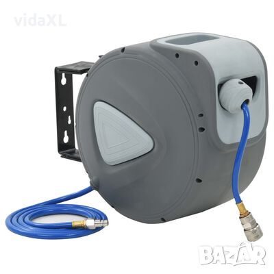 vidaXL Автоматична макара с маркуч за въздух 1/4" 20 м（SKU:143255, снимка 1