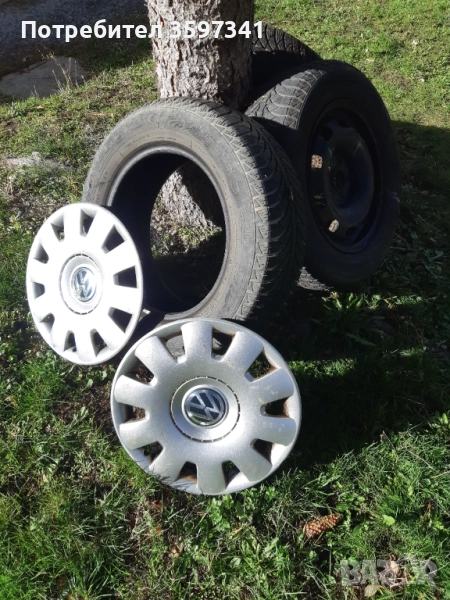 Голф 4 две джанти и 3 гуми 195/65/15, снимка 1