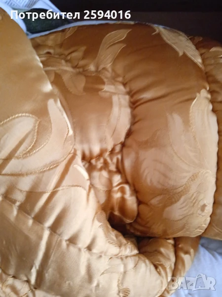 4 бр нови юргани памук - 2 х150 /200 см жълти+ 2х 170/210 син и розов, снимка 1