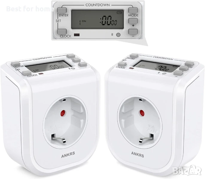 Ankrs цифров таймер мини контакт. (2 броя), снимка 1