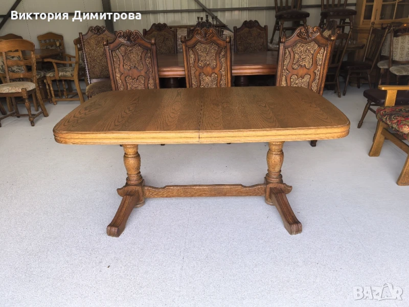 Разтегателна трапезна маса 2,60 м. , снимка 1